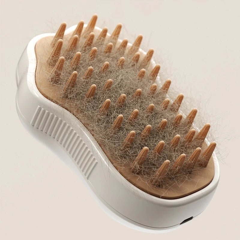 3-in-1 Pet Brush: Steam, Massage & Hair Removal