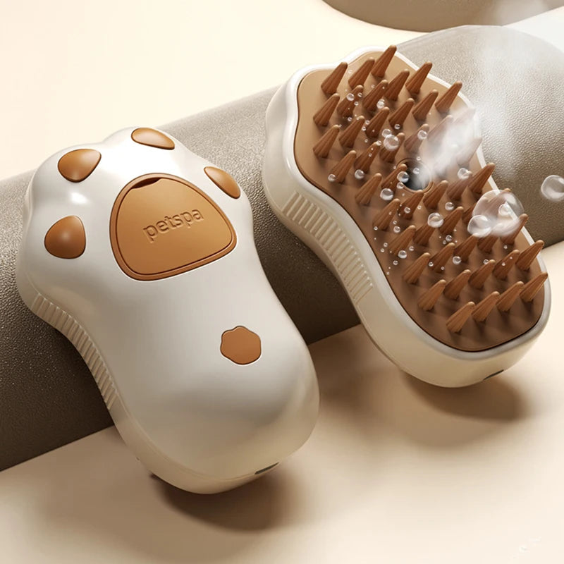 3-in-1 Pet Brush: Steam, Massage & Hair Removal