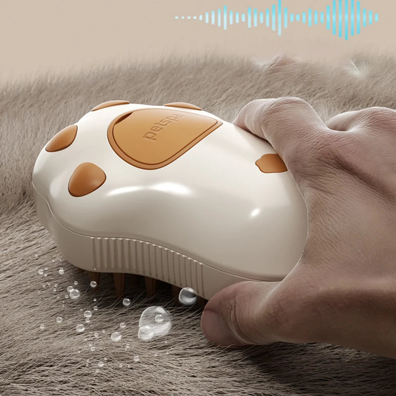3-in-1 Pet Brush: Steam, Massage & Hair Removal