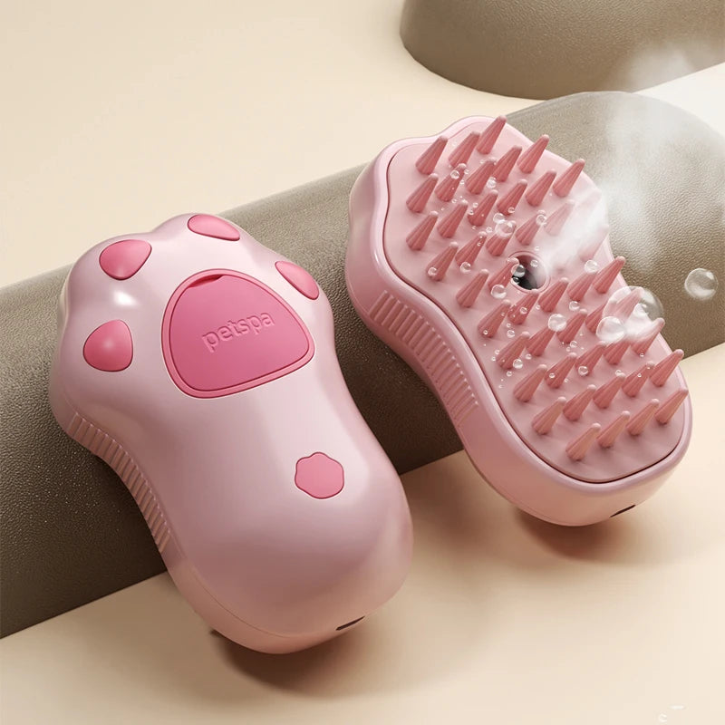 3-in-1 Pet Brush: Steam, Massage & Hair Removal