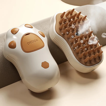 3-in-1 Pet Brush: Steam, Massage & Hair Removal